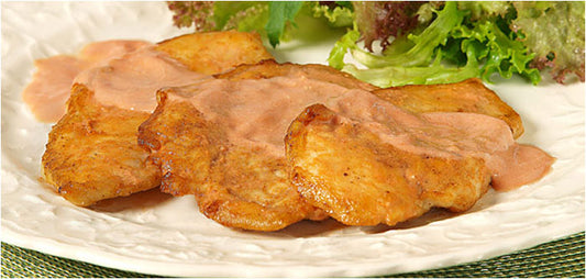 Scaloppine in Creamy Tomato Sauce