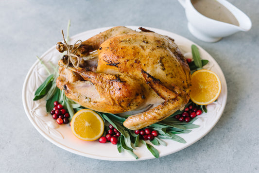 Roast Turkey with Herb and Garlic Gravy