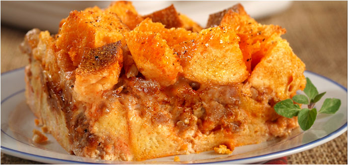 Cheese and Sausage Strata – Amore