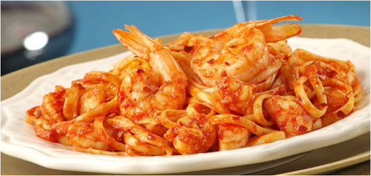 Spaghetti with Spicy Shrimp
