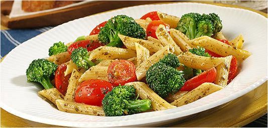 Pasta with Broccoli, Tomatoes and Herbs